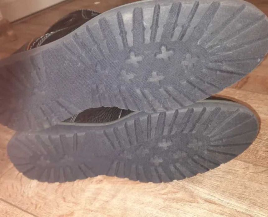 н.44 AM SHOE Mens Leather Lace Up Boots