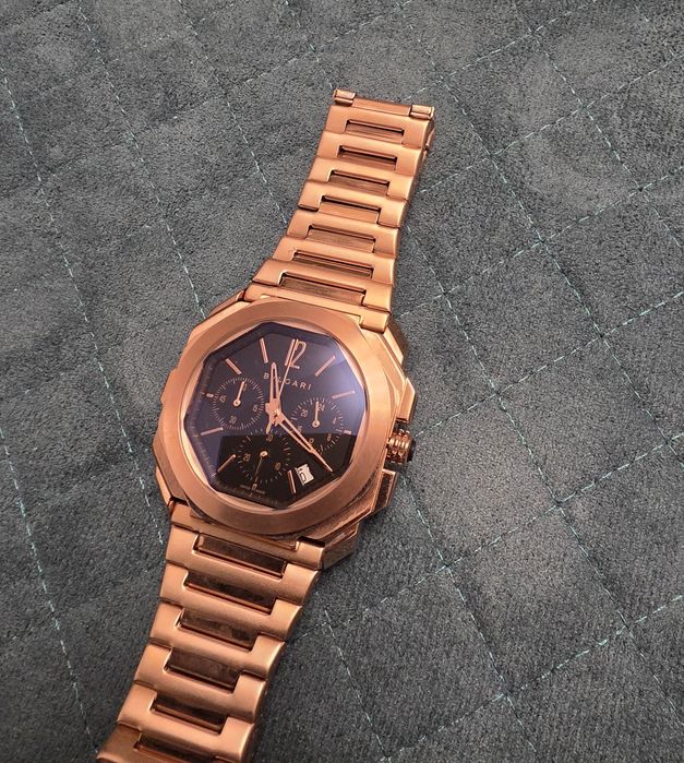Bvlgary chronograph gold