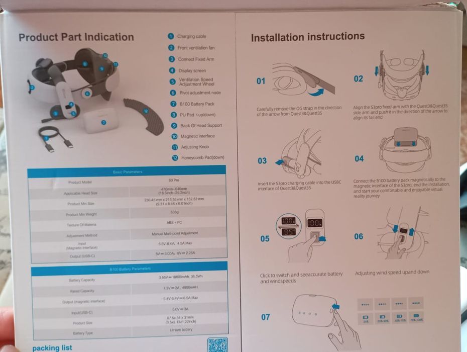 Крепление bobovr s3 Pro head Strap на vr очки
