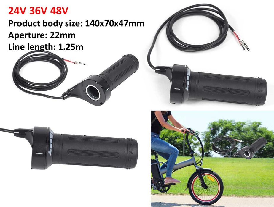 Acceleratie bicicleta electrica cu display 12-99V. cu cheie Noua!