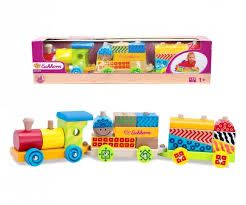 Дървено влакче за игра