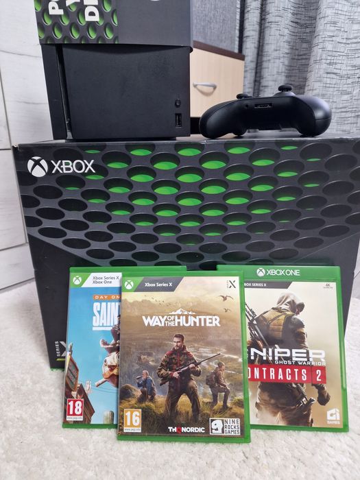 Consola Xbox Series X 1TB SSD, Controller  + 3 Jocuri + Statie
