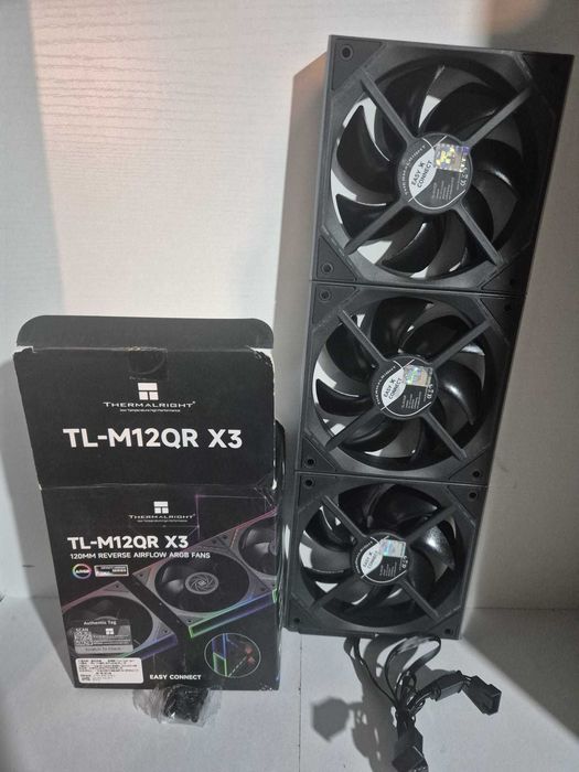 Kit 3 Ventilatoare Thermalright TL-M12QR Reverse Blade, ARGB,Resigilat