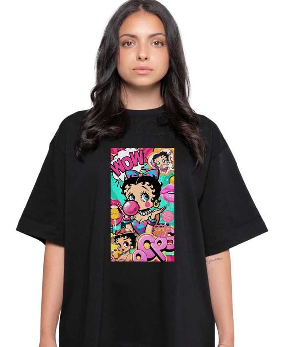 Дамски OVERSIZE тениски , Овърсайз тениска , широка фланелка , големи тениски