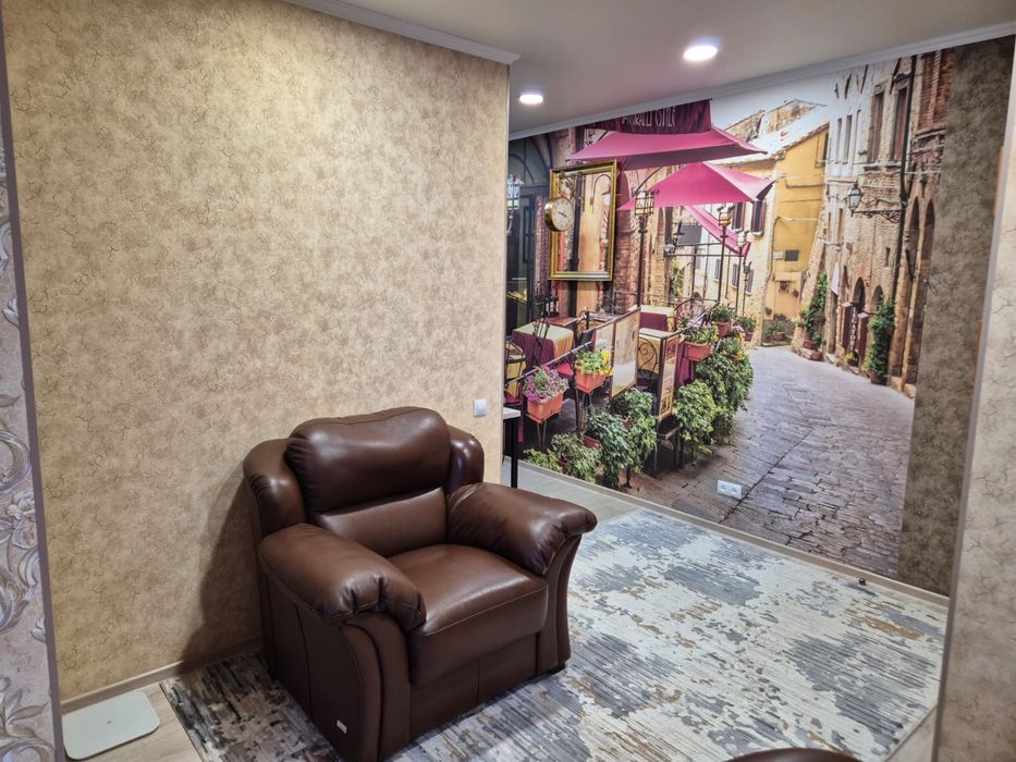 Диван из натуральной кожи, угловой