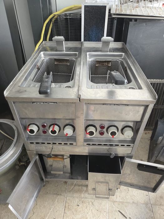 Gratar 380v  curent cu banc, din inox, de putere