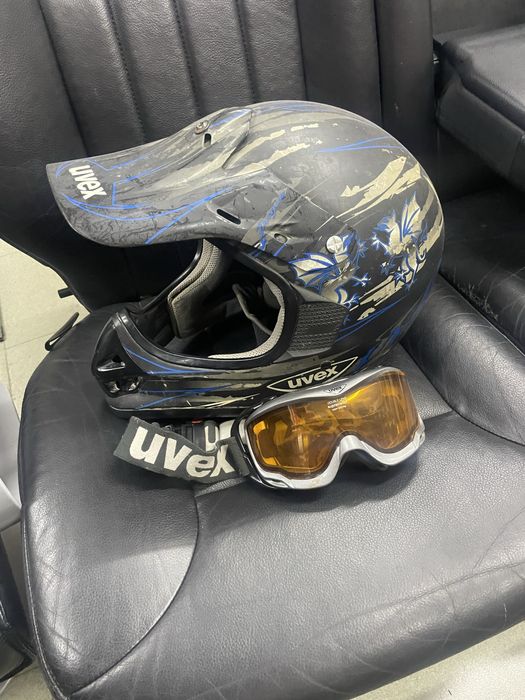Каска марка UVEX xl с очила