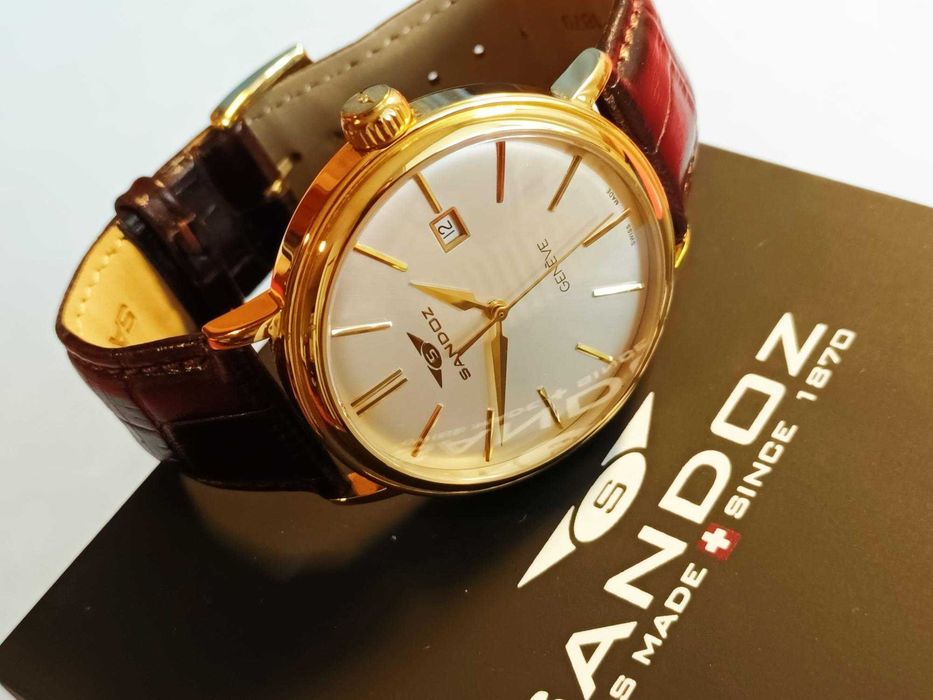 Ceas Mână Automatic Bărbați Sandoz Heritage 81355-90 Gèneve