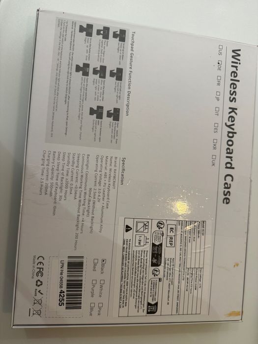 Wireless keyboard case IPad