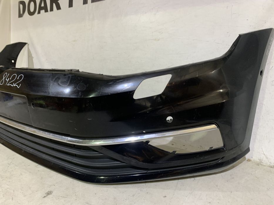 Bara fata VW Golf 7 VII, facelift, 2017, 2018, 2019, 2020, cod origine OE 5G0807221FL, cu gauri pentru spalatori faruri si senzori de parcare (6).