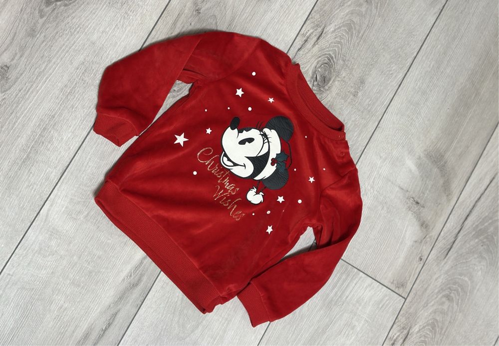 Bluza catifea craciun marime 92