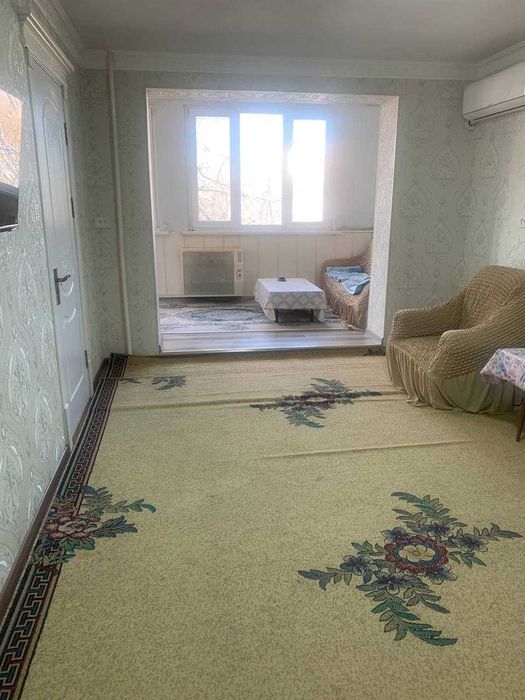 2х комнатная квартира переделанный 3х,6м балконом,кирпичный,Гагарина.