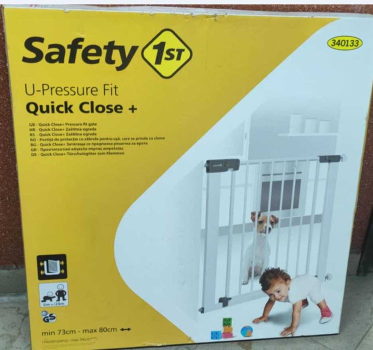 Safety 1st Универсална метална преграда за врата 73-80 cm.