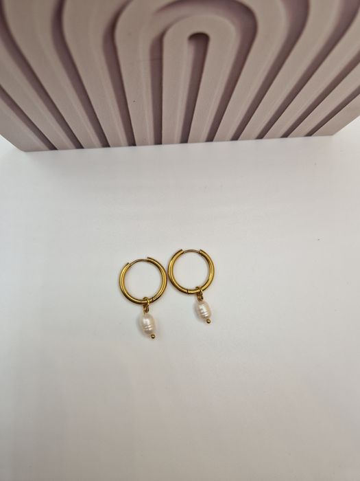 Cercei cu perle naturale
