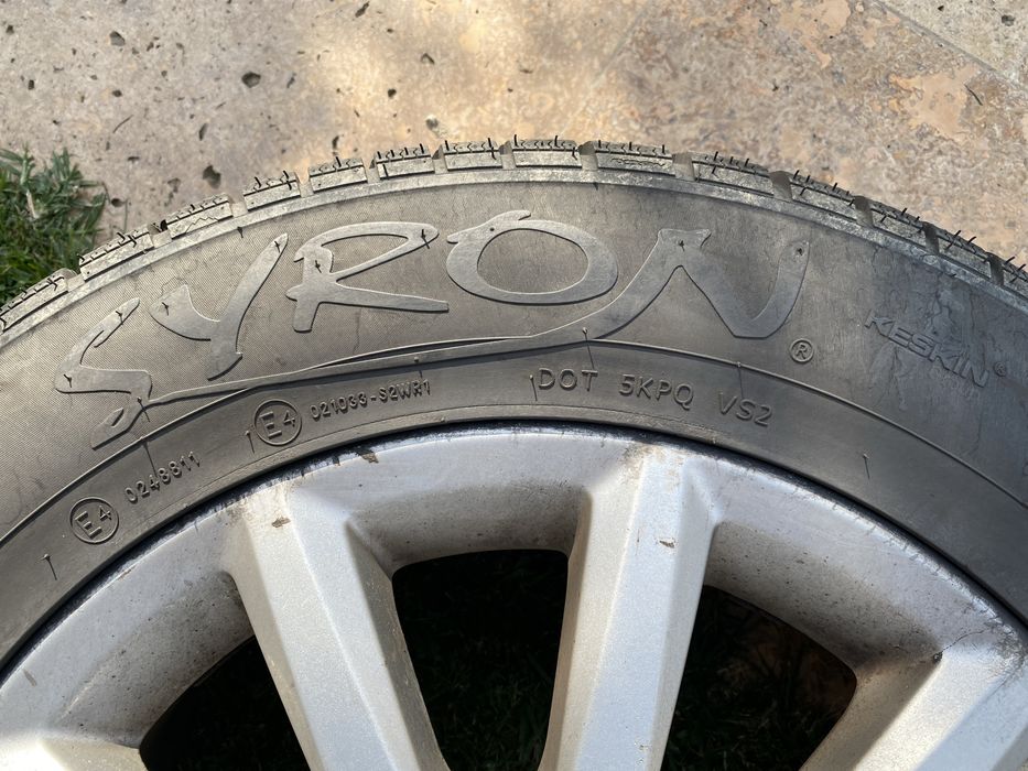 Set 2 Roti Jante 16 inch 5X110 Opel GM 2 anvelope iarna