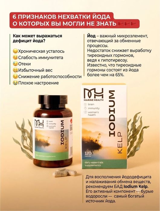 Collagen и Iodium kelp от MH