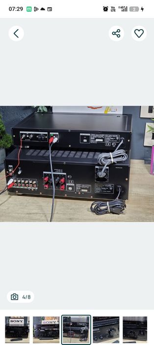 Sistem audio Sony os amplificator ta-fb720  os  radio tuner st -  920 os  arată impecabil