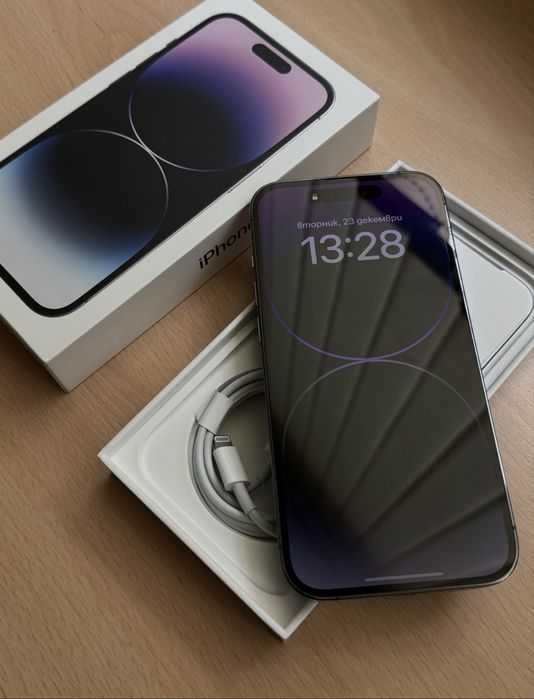 iPhone 14 Pro 128GB, Deep Purple.