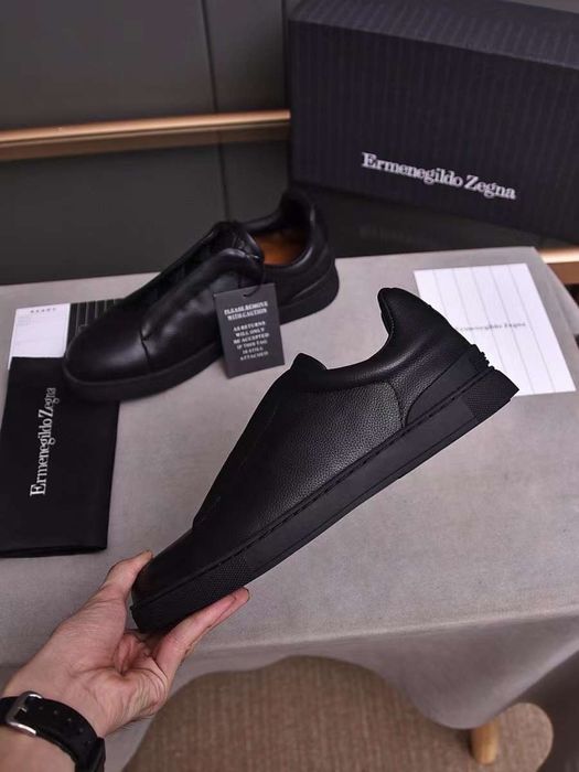 Обувки Ermenegildo Zegna Deerskin Triple Stitch Low Sneakers 41-45