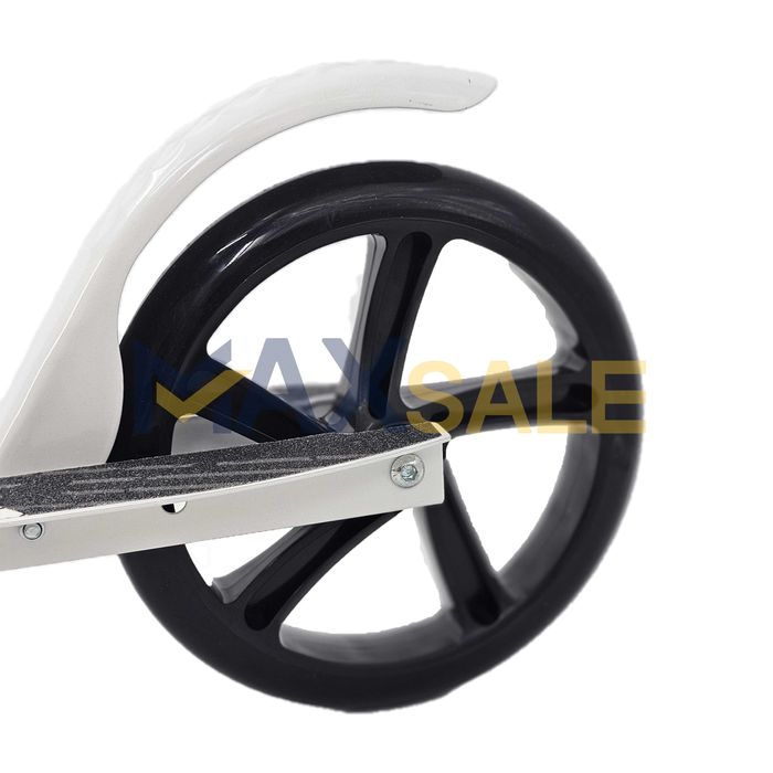 Тротинетка детска сгъваема скутер scooter бяло черна алуминиева