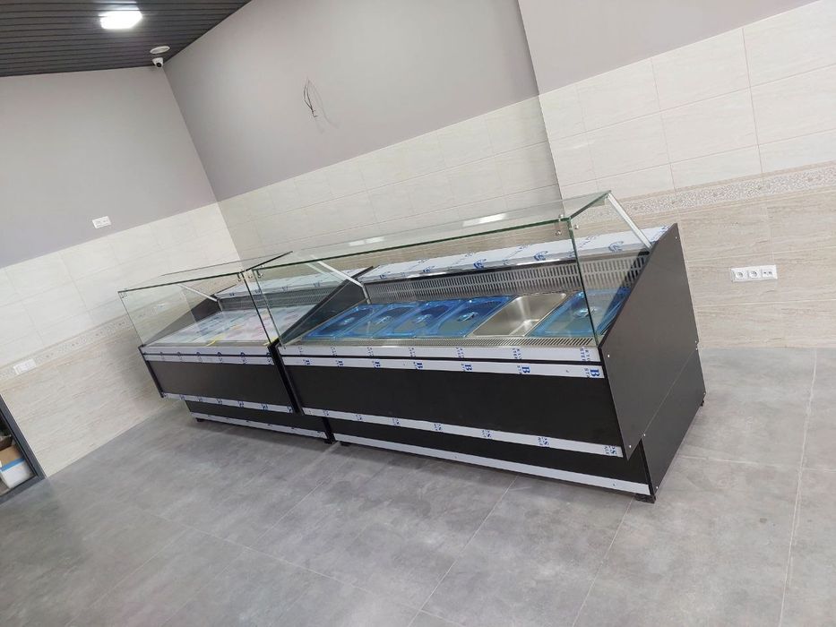 Гушт ва калбаса махсулотлари учун витрина холодильник