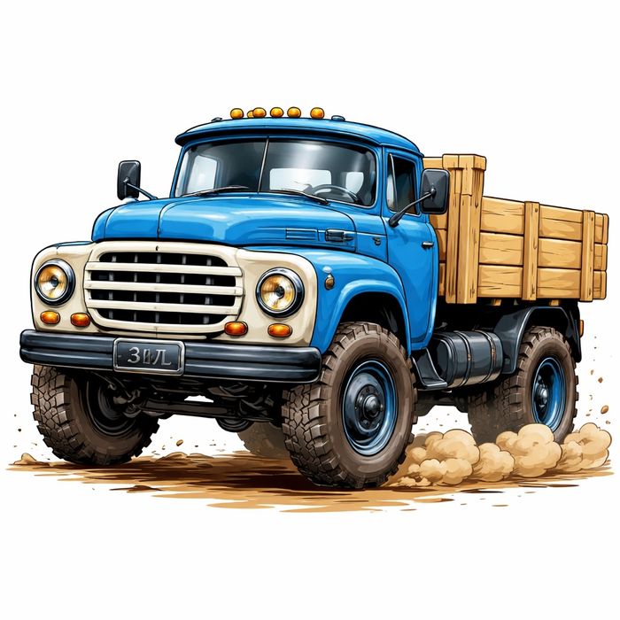 Доставка сырья • ЗИЛ • Щебень, песок, отсев. Вывоз мусора