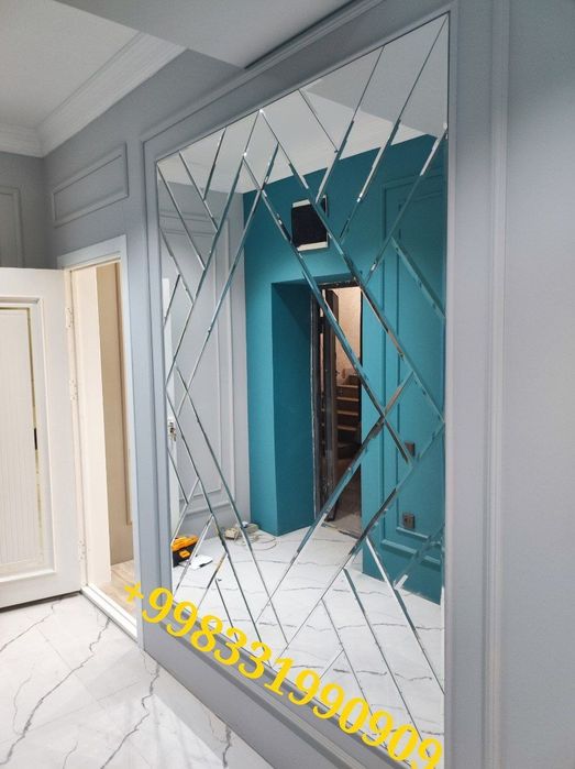 Ромбик Зеркало Тош Ойна кесиш хизматм.Стекло Витина