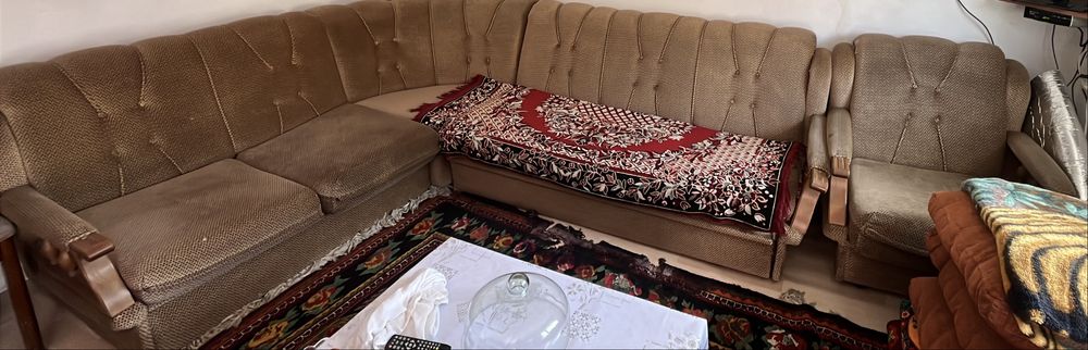 Угловой диван с креслом
