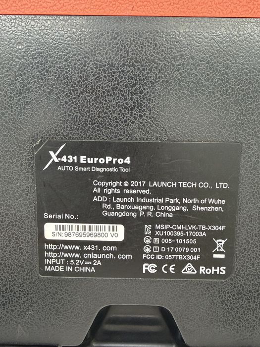 Launch X-431 Euro Pro 4 – Tester Diagnoză Auto Profesional, Complet, Stare Foarte Bună