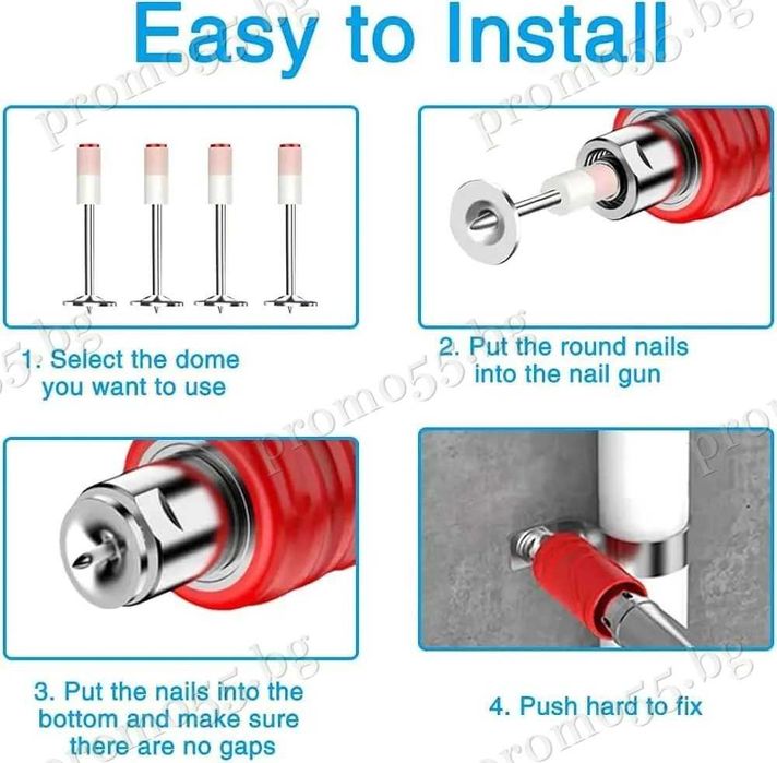 Професионални Дълги Стоманени Пирони за Пистолет за Нитове 100бр.