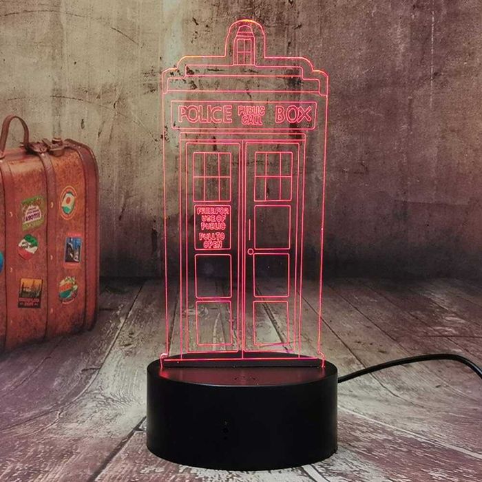 3D LED лампа Полицейска станция