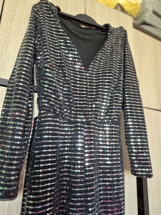 Salopetă argintie de ocazie