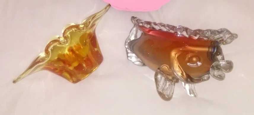 Чешское Богемское стекло и керамика. Раритеты. Чайник и кувшин.