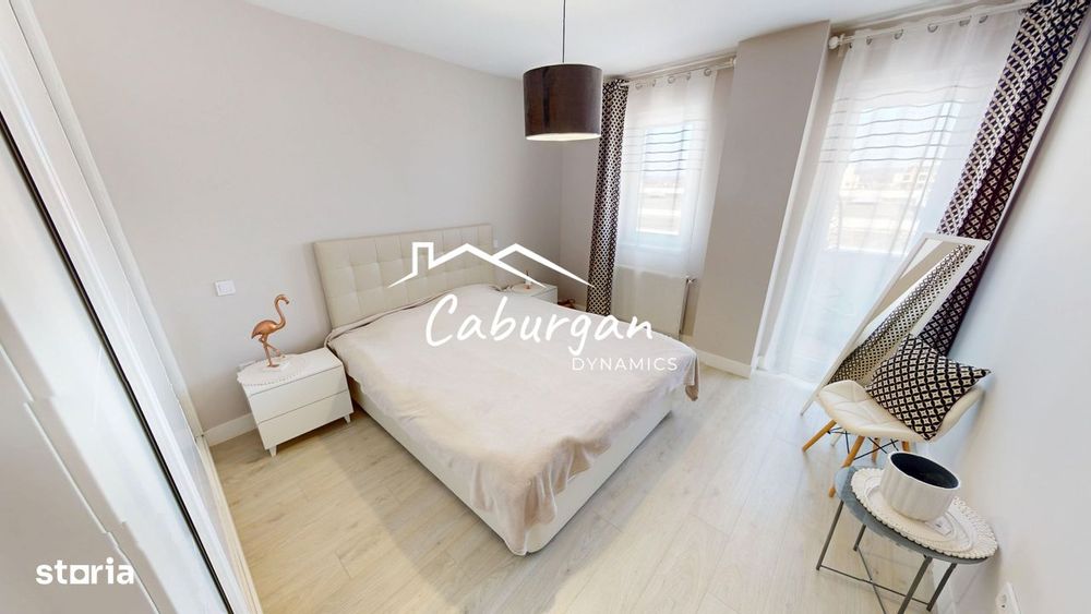 Apartament cu 3 camere, 77 mp utili+2 balcoane, etaj 3/4, Turnisor
