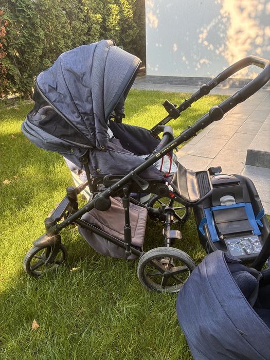 Carucior 3 in 1 Adamex + baza isofix