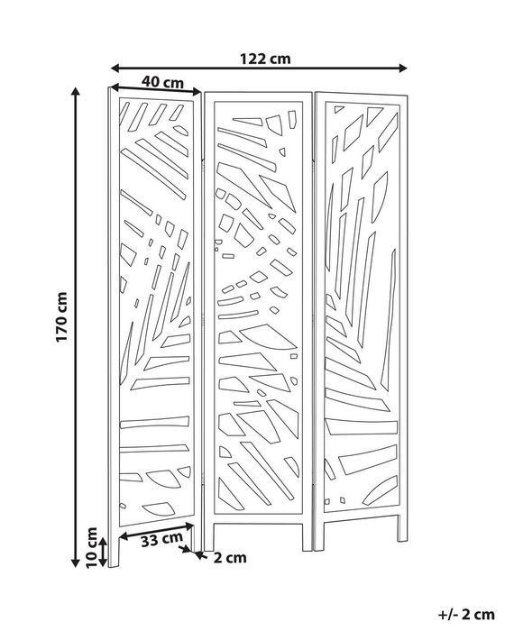 Paravan/Separator pentru cameră Beliani 122×170cm PRET  REDUS !!