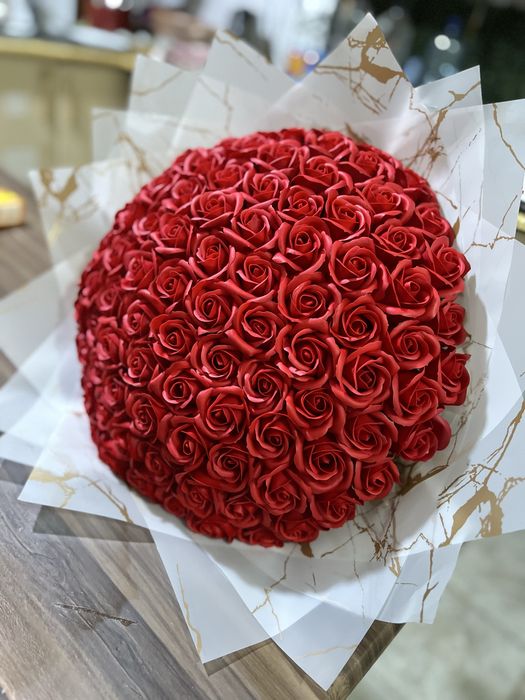 Trandafiri din sapun buchet 101