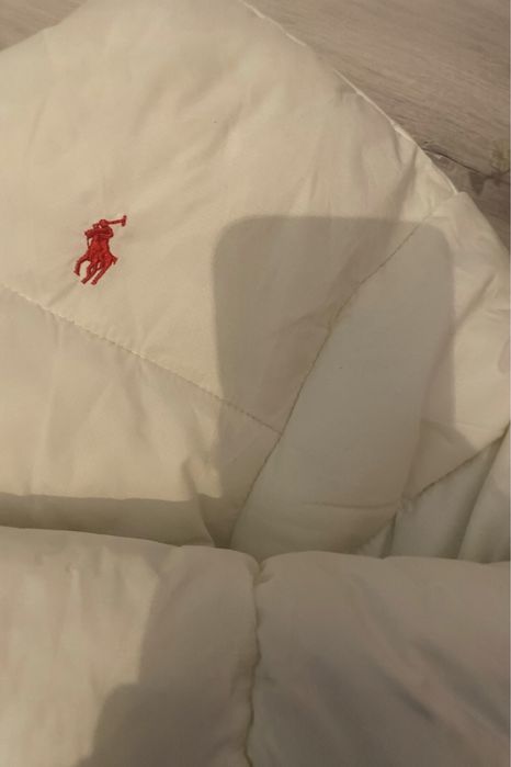 Geaca polo ralph lauren femei alba scurta