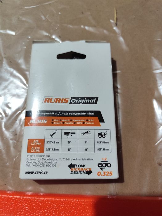 Lamă și lanț  pas 325 canal 1'5mm