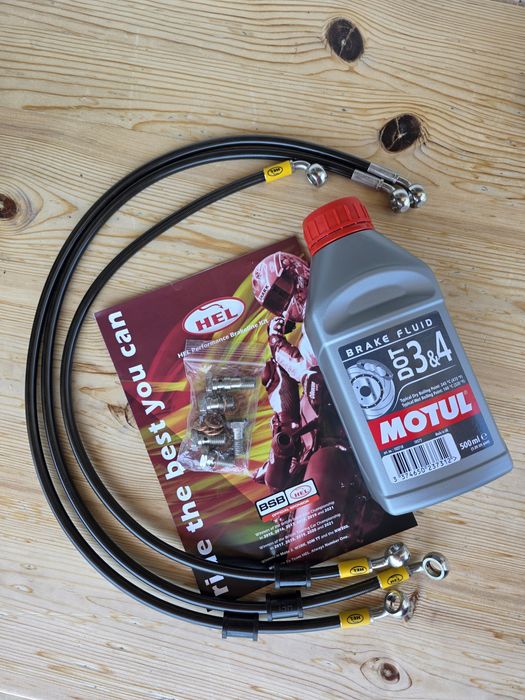 Комплект предни и задни метални маркучи HEL Kawasaki ZX10R 2008-2010г.