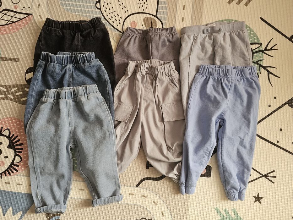 Лот детски панталони | Дрехи момче | Размер  92 | Дънки и спортни