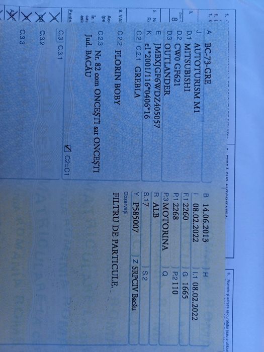 Mitsubishi outlander 2013 de vanzare