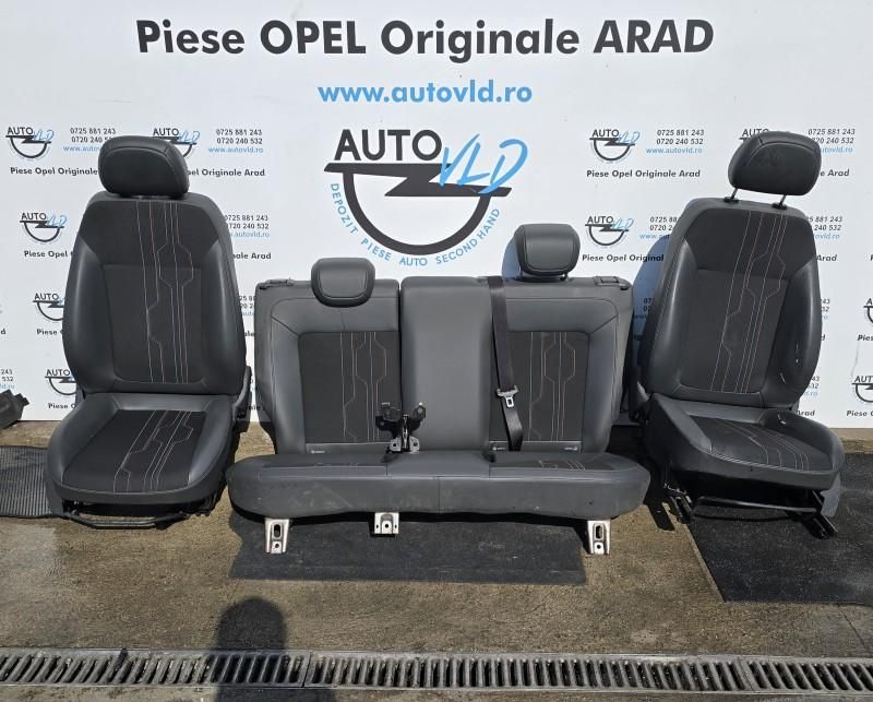 Scaune fata bancheta spate semi piele Opel Corsa D
