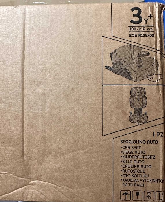 Scaun auto Chicco Quizy i-size isofix 3-12 ani 100-150cm 15-36kg Nou