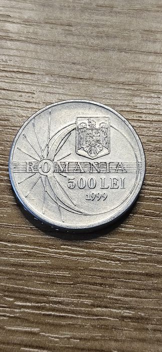 Moneda aniversara 500 lei eclipsa de soare 1999