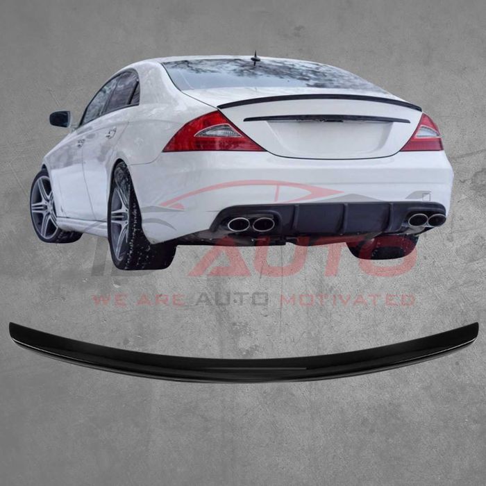 Спойлер за багажник Mercedes CLS W219 (2004–2010) – Черен гланц