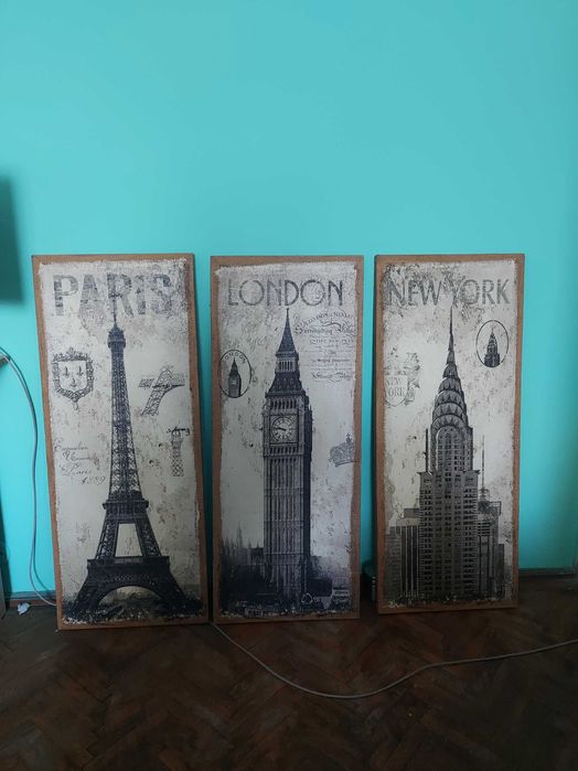 Set 3 tablouri 100/40