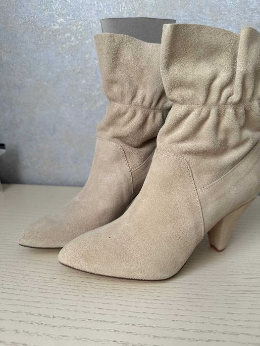 полусапожки замшевые