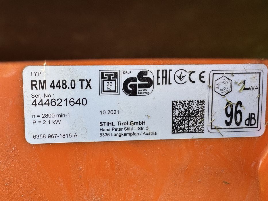 Motocoasa Stihl RM 448.0 TX
