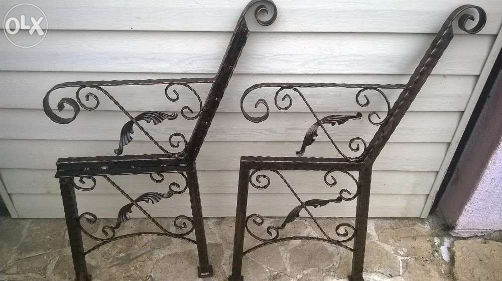 Banca , scaun din fier forjat